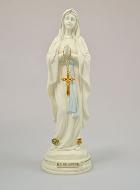 Statue Vierge Marie de Lourdes et son Chapelet - 30cm