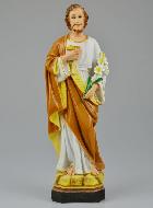 Statue de Saint Joseph Polychromée - 30 cm