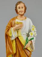 Statue de Saint Joseph Polychromée - 30 cm