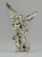 Statue de Saint Michel Archange en Argent Massif - 20 cm