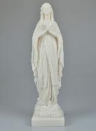 Statue d'Eglise Vierge Marie de Lourdes en Albâtre - 42 cm