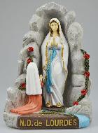 Statue Grotte Apparitions de Notre Dame de Lourdes - 25 cm