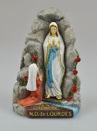 Statue Grotte des Apparitions Vierge Marie de Lourdes - 14 cm