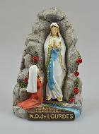 Statue Grotte des Apparitions Vierge Marie de Lourdes - 14 cm