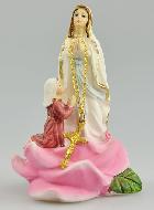 Statue Notre Dame de Lourdes et Ste Bernadette - 9 cm