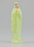 Statue Notre Dame de Lourdes Fluorescente - 15 cm