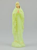 Statue Notre Dame de Lourdes Fluorescente - 18 cm