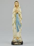 Statue Notre Dame de Lourdes Peinte Main - 20 cm