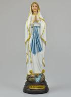 Statue Vierge Marie de Lourdes sur Socle - 12 cm