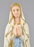 Statue Vierge Marie de Lourdes Polychromée - 15cm