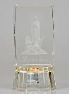 Statue Notre Dame de Lourdes en Verre