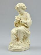 Statue Petit Garçon en Prière avec le Crucifix