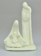 Statue Sainte Famille Moderne Artisanale - Porcelaine - 16 cm