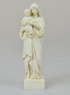 Statue Sainte Vierge Marie à l'Enfant Jésus - Ton Ivoire - 16 cm