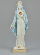 Statue Sainte Vierge Marie aux Roses Peinte Main - 25 cm