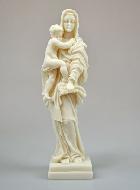 Statue Vierge à l'Enfant Jésus en Albâtre - 25cm