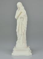 Statue Vierge à l'Enfant Jésus en Albâtre - 25 cm