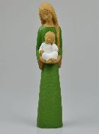 Statue Vierge Marie de la Confiance - Verte