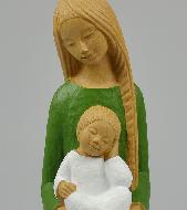 Statue Vierge Marie de la Confiance - Verte