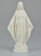 Statue Vierge Marie Miraculeuse en Albâtre - 23 cm